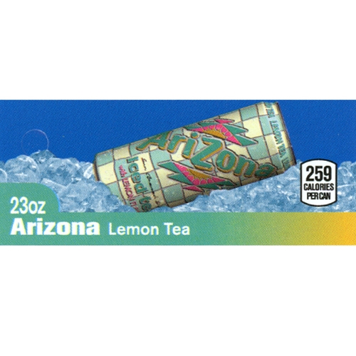 D & S Vending Inc - DS42ALT - Arizona Lemon Tea Label (23oz Can