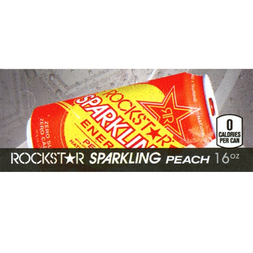 D & S Vending Inc - DS42RSP - Rockstar Sparkling Peach Label (16oz