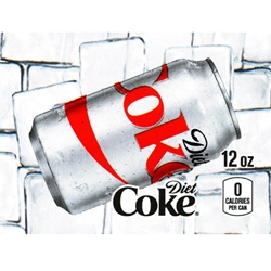 DS25DC12 - Diet Coke Label (12 oz Can with Calorie) - 2 5/16" x 3 1/2"