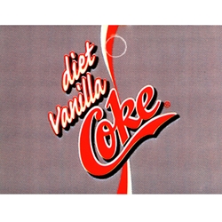 DS25DCV - Diet Vanilla Coke Label - 2 5/16" x 3 1/2"