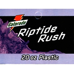 DS25GRR20 - Gatorade Riptide Rush Label (20oz Bottle) - 2 5/16" x 3 1/2"
