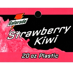 DS25GSK20 - Gatorade Strawberry Kiwi Label (20oz Bottle) - 2 5/16" x 3 1/2"