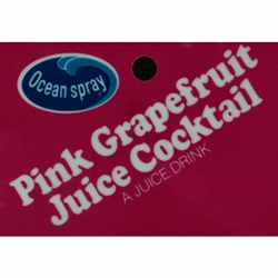 DS25OSPGJC - Ocean Spray Pink Grapefruit Juice Cocktail Label - 2 5/16" x 3 1/2"