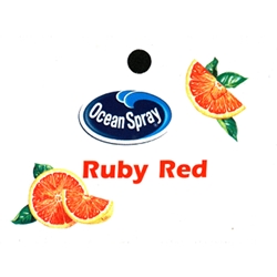 DS25OSRR - Ocean Spray Ruby Red Grapefruit Juice Label - 2 5/16" x 3 1/2"