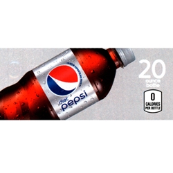 DS42DP20 - Diet Pepsi Label (20oz Bottle with Calorie) - 1 3/4" x 3 19/32"