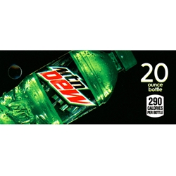 DS42MD20 - Mt. Dew Label (20oz Bottle with Calorie) - 1 3/4" x 3 19/32"