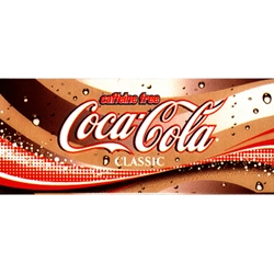 DS42CCF - Caffeine Free Coca-Cola Classic Label - 1 3/4" x 3 19/32"