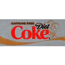 DS42DCCF - Caffeine Free Diet Coke Label - 1 3/4" x 3 19/32"