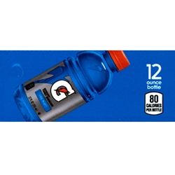 DS42GCB12 - Gatorade Cool Blue Label (12oz Bottle with Calorie) - 1 3/4" x 3 19/32"