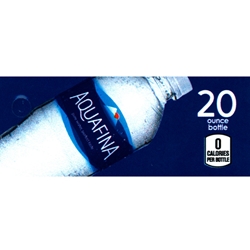 DS42A20 - Aquafina Label (20oz Bottle with Calorie) - 1 3/4" x 3 19/32"