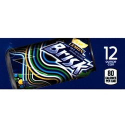 DS42BLIT12 - Brisk Iced Tea Label (12oz Can with Calorie) - 1 3/4" x 3 19/32"