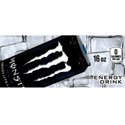 DS42MAZ16 - Monster Energy Absolutely Zero Label (16oz Can with Calorie)- 1 3/4" x 3 19/32"