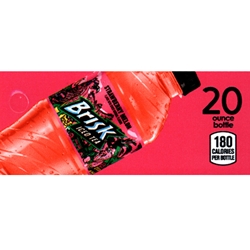 DS42BSMIT20 - Brisk Strawberry Melon Tea Iced Tea Label (20oz Bottle with Calorie) - 1 3/4" x 3 19/32"