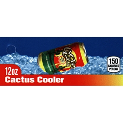 DS42CACO12 - Cactus Cooler Label (12oz Can with Calorie) - 1 3/4" x 3 19/32"