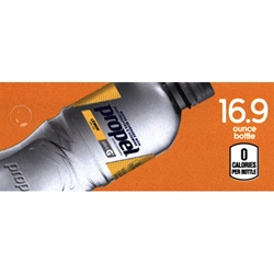 DS42PEWL169 - Propel Electrolyte Water Lemon Label (16.9oz Bottle with Calorie) - 1 3/4" x 3 19/32"