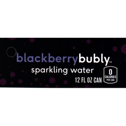 DS42BB12 - Bubly Sparkling Water Blackberry Label (12oz Can with Calorie) - 1 3/4" x 3 19/32"