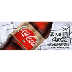 DS42CV20 - Coca-Cola Vanilla Label (20oz Bottle with Calorie) - 1 3/4" x 3 19/32"