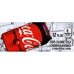 DS42CZSC12 - Coca-Cola Cherry Zero Sugar 12 oz Can Label - 1 3/4" x 3 19/32"