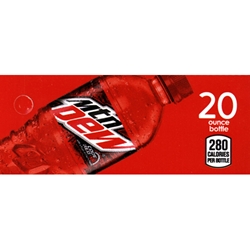 DS42MDCR20 - Mt. Dew Code Red Label (20oz Bottle with Calorie) - 1 3/4" x 3 19/32"