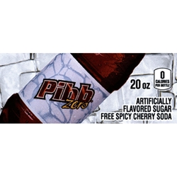 DS42PZ20 - Pibb Zero Label (20oz Bottle with Calorie) - 1 3/4" x 3 19/32"