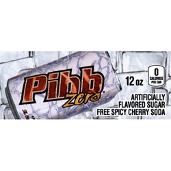 DS42PZ12 - Pibb Zero Label (12oz Can with Calorie) - 1 3/4" x 3 19/32"