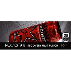 DS42RRFP16 - Rockstar Recovery Fruit Punch Label (16oz Can with Calorie) - 1 3/4" x 3 19/32"