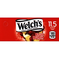 DS42WFPD115 - Welch's Fruit Punch Label (11.5oz Can with Calorie) - 1 3/4" x 3 19/32"