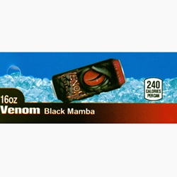 DS42VEBM16 - Venom Energy Black Mamba Label (16oz Can with Calorie) - 1 3/4" x 3 19/32"