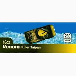 DS42VEKT16 - Venom Energy Killer Taipan Label (16oz Can with Calorie) - 1 3/4" x 3 19/32"