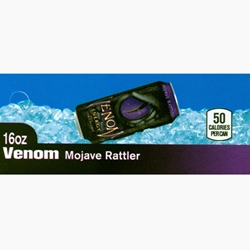 DS42VEMR16 - Venom Energy Mojave Rattler Label (16oz Can with Calorie) - 1 3/4" x 3 19/32"