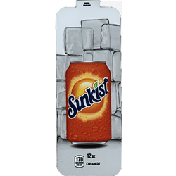 DS33SO12 - Royal Chameleon	Sunkist Orange Label (12oz Can with Calorie) - 3 5/8" x 10"