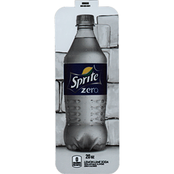 DS33SZ20 - Royal Chameleon	Sprite Zero Label (20oz Bottle with Calorie) - 3 5/8" x 10"