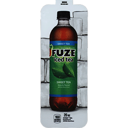 DS33FST20 - Royal Chameleon	Fuze Sweet Tea Label (20oz Bottle with Calorie) - 3 5/8" x 10"