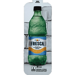 DS33FSO20 - Royal Chameleon Fresca Sparkling Original Citrus Label (20oz Bottle with Calorie) - 3 5/8" x 10"