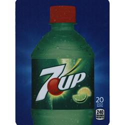 DS227UP20 - D.N. HVV 7UP Label (20oz Bottle with Calorie) - 5 5/16" x 7 13/16"