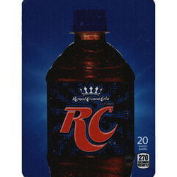 DS22RC20 - D.N. HVV RC Cola Label (20oz Bottle with Calorie) - 5 5/16" x 7 13/16"