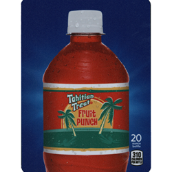 DS22TTFP20 - D.N. HVV Tahitian Treat Fruit Punch Label (20oz Bottle with Calorie) - 5 5/16" x 7 13/16"