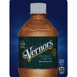 DS22VGA20 - D.N. HVV Vernors Ginger Ale Label (20oz Bottle with Calorie) - 5 5/16" x 7 13/16"