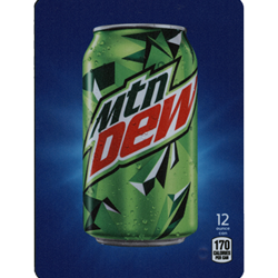 DS22MD12 - D.N. HVV Mt. Dew Label (12oz Can with Calorie) - 5 5/16" x 7 13/16"