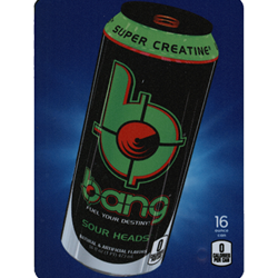 DS22BSH16 - D.N. HVV Bang Sour Heads Label (16oz Can with Calorie) - 5 5/16" x 7 13/16"