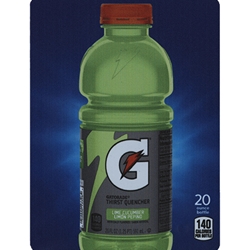 DS22GLC20 - D.N. HVV Gatorade Lime Cucumber Label (20oz Bottle with Calorie) - 5 5/16" x 7 13/16"