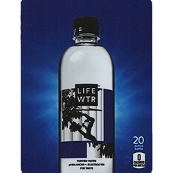 DS22LWLR20 - D.N. HVV LIFE WTR Laercio Redondo Label (20oz Bottle with Calorie) - 5 5/16" x 7 13/16"