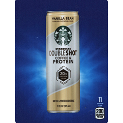 DS22SDCPDC11 - D.N. HVV Starbucks Doubleshot Coffee & Protein Dark Chocolate Label (11oz Can with Calorie) - 5 5/16" X 7 13/16"