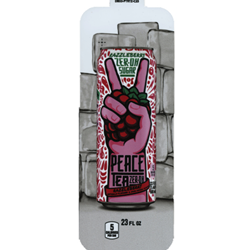 DS33PTRZS23 - Peace Tea Razzleberry ZER-OH Label (23oz Can W/Calorie) - 3 5/8" X 10"