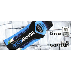 DS42BABR12 - Body Armor Blue Raspberry Label (12oz Bottle with Calorie) - 1 3/4" x 3 19/32"