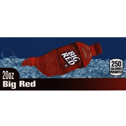 DS42BR20 - Big Red Label (20oz Bottle with Calorie) - 1 3/4" x 3 19/32"