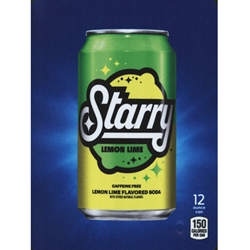 DS22SLL12 - D.N. HVV Starry Lemon Lime Label (12oz Can with Calorie) - 5 5/16" x 7 13/16"