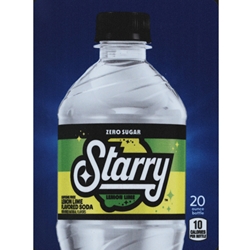 DS22SZLL20 - D.N. HVV Starry Zero Lemon Lime Label (20oz Bottle with Calorie) - 5 5/16" x 7 13/16"