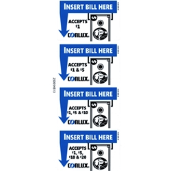 D250054513P - Conlux Compact Bezel Validator Label Decal