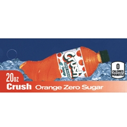 DS42CROZ20 - Orange Crush Zero Label (20oz Bottle with Calorie) - 1 3/4" x 3 19/32"